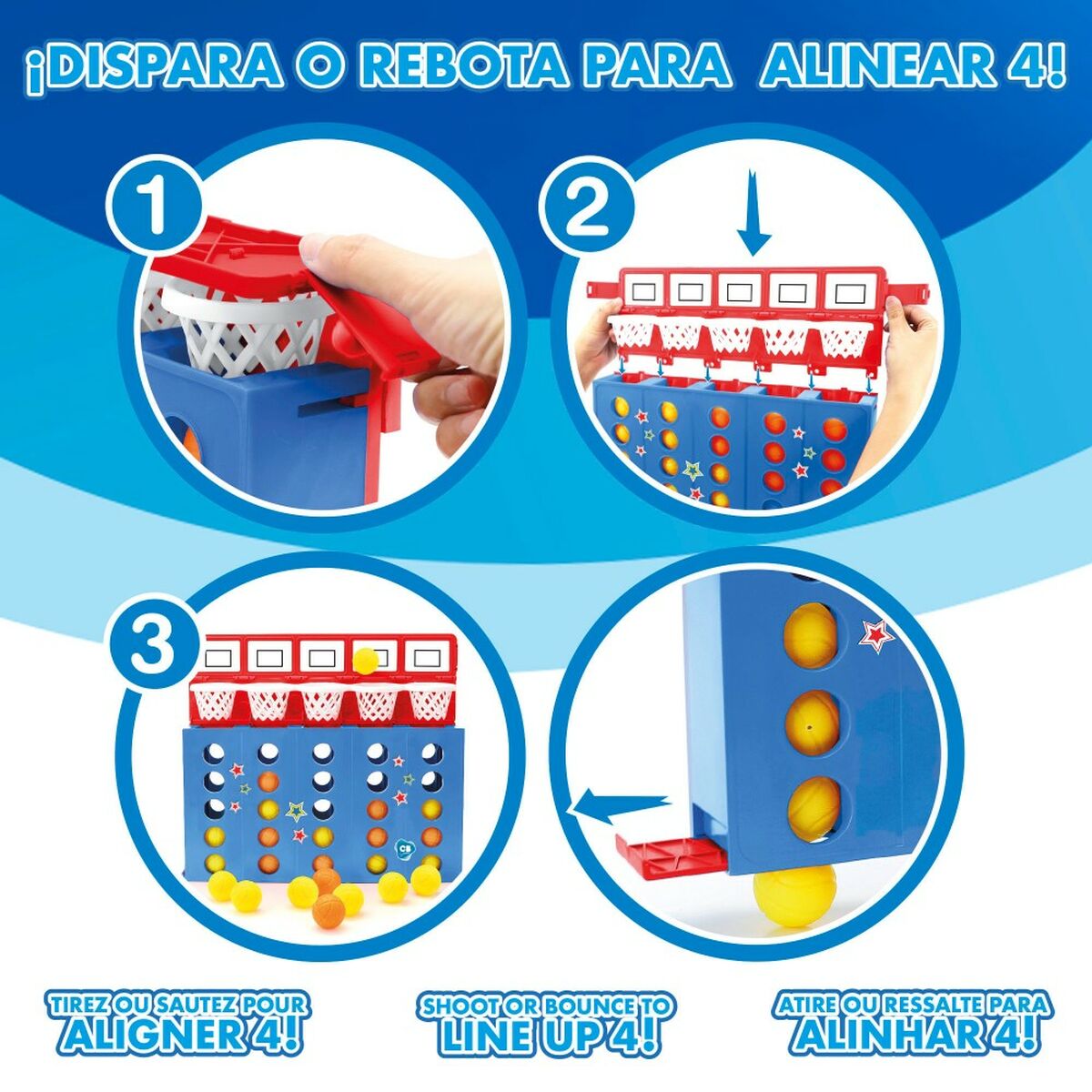 4 în Linie Colorbaby 36,5 x 29 x 7 cm (6 Unități) - Jucarii si jocuri, Jocuri și accesorii