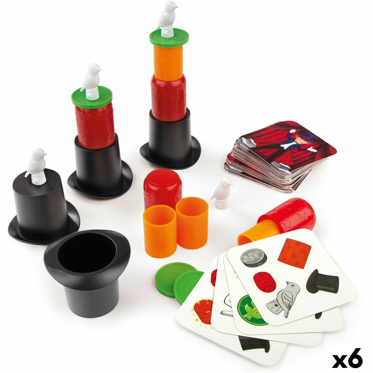 Joc de Masă Colorbaby Pălărie înaltă (6 Unități) - Jucarii si jocuri, Jocuri și accesorii