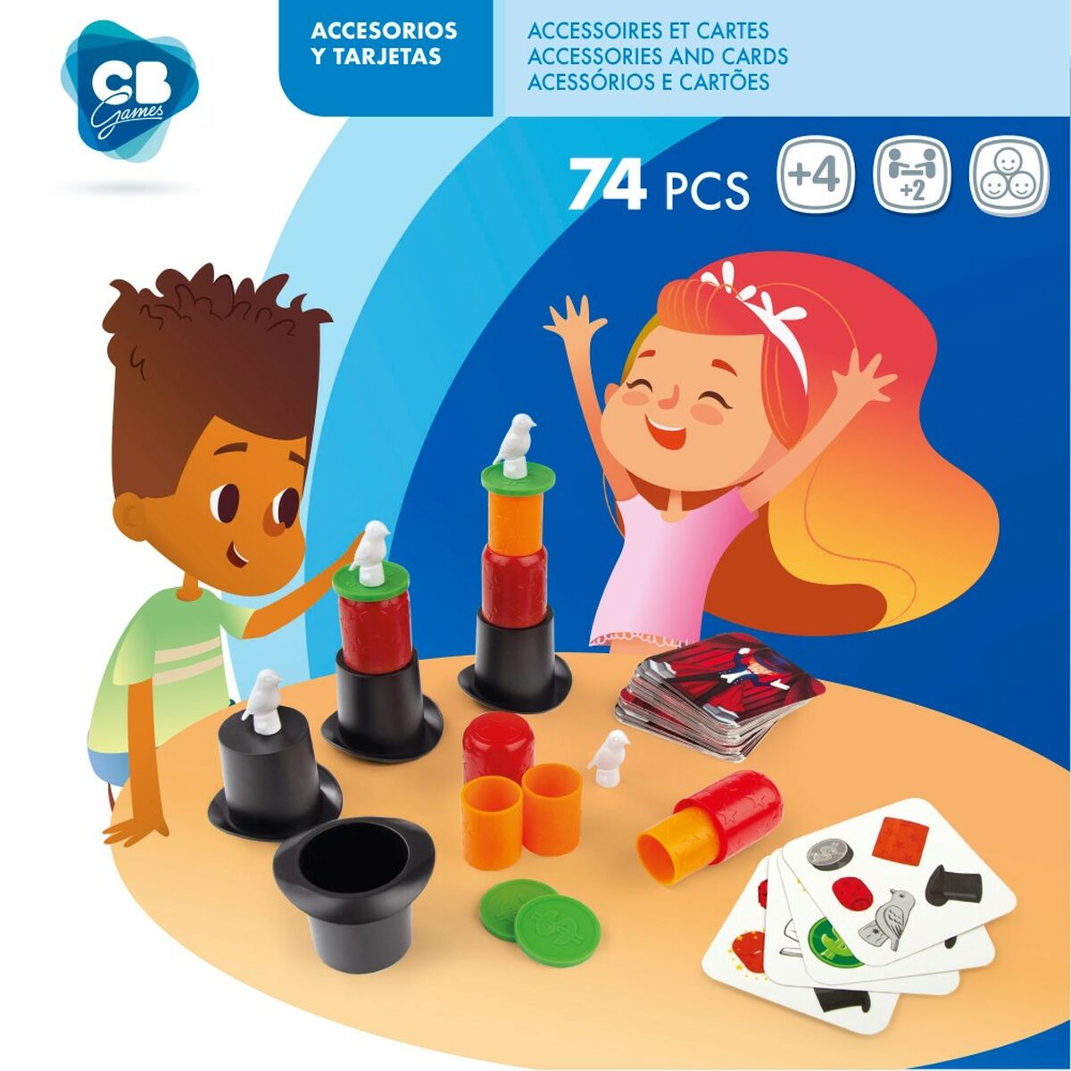 Joc de Masă Colorbaby Pălărie înaltă (6 Unități) - Jucarii si jocuri, Jocuri și accesorii