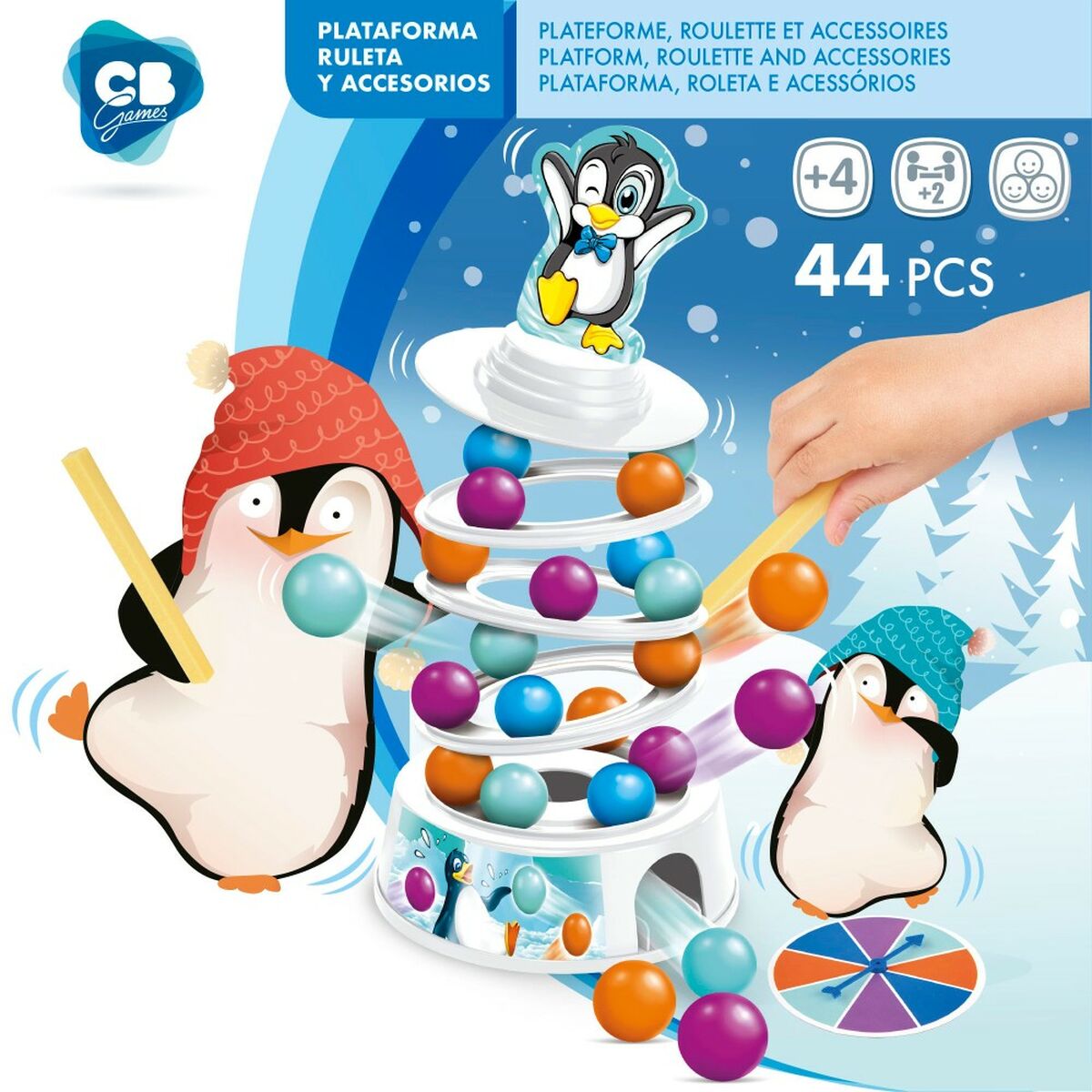 Joc de Masă Colorbaby Pinguin (6 Unități) - Jucarii si jocuri, Jocuri și accesorii