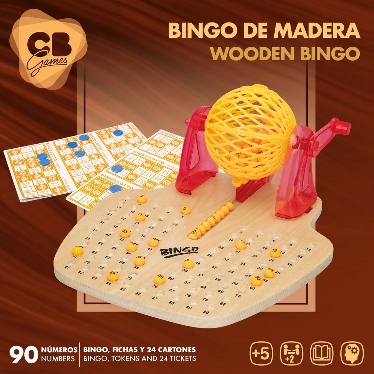 Bingo CB Games Lemn Plastic (2 Unități) - Jucarii si jocuri, Jocuri și accesorii