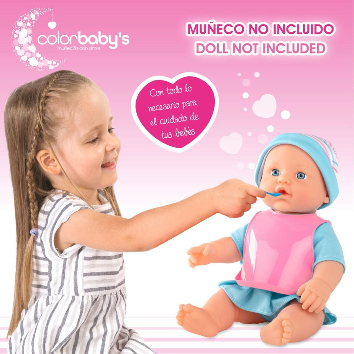 Accesorii pentru papusi Colorbaby Păpușă Bebe 15 Piese 20 x 2 x 15 cm 12 Unități - Jucarii si jocuri, Păpuși și accesorii