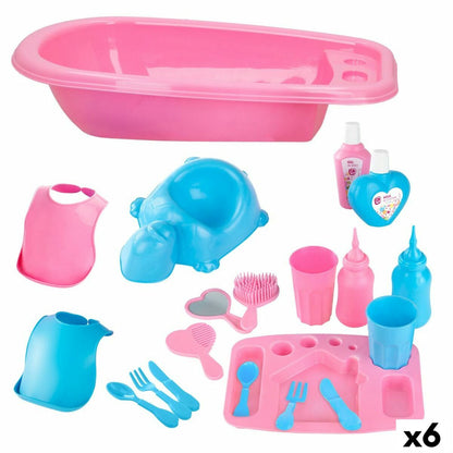 Accesorii pentru papusi Colorbaby Păpușă Bebe 20 Piese 39 x 9,5 x 21,5 cm 6 Unități - Jucarii si jocuri, Păpuși și accesorii