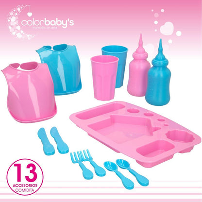 Accesorii pentru papusi Colorbaby Păpușă Bebe 20 Piese 39 x 9,5 x 21,5 cm 6 Unități - Jucarii si jocuri, Păpuși și accesorii