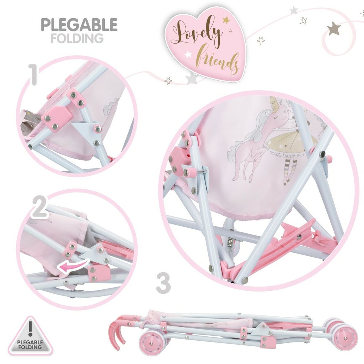 Scaun pentru Păpuși Colorbaby Adventure 28 x 56 x 42 cm 12 Unități - Jucarii si jocuri, Păpuși și accesorii