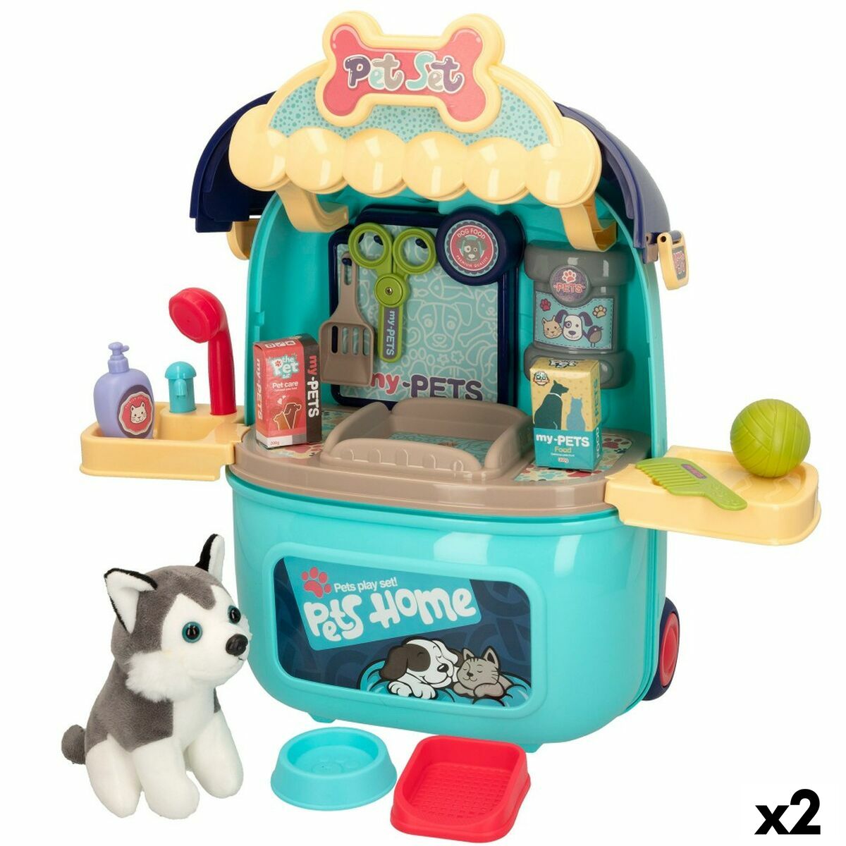 Animal de Companie din Pluș GoGo Friends 46 x 42,5 x 23 cm (2 Unități) - Jucarii si jocuri, Jucării de pluș