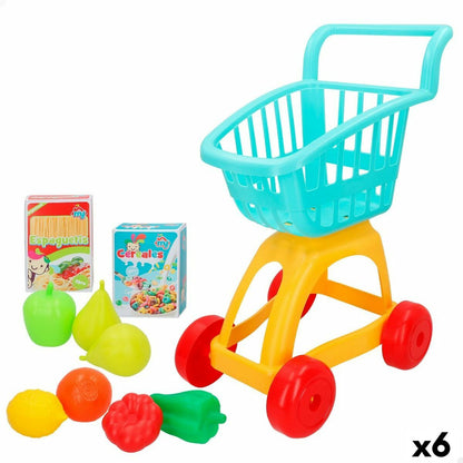 Cărucior de cumpărături Colorbaby My Home Jucărie 10 Piese 34 x 54 x 29 cm 6 Unități - Jucarii si jocuri, Imitații de jocuri