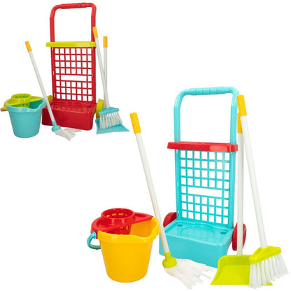 Coș de Curățare cu Accesorii Colorbaby Jucărie 5 Piese 30,5 x 55,5 x 19,5 cm (12 Unități) - Jucarii si jocuri, Imitații de jocuri