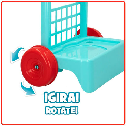 Coș de Curățare cu Accesorii Colorbaby Jucărie 5 Piese 30,5 x 55,5 x 19,5 cm (12 Unități) - Jucarii si jocuri, Imitații de jocuri