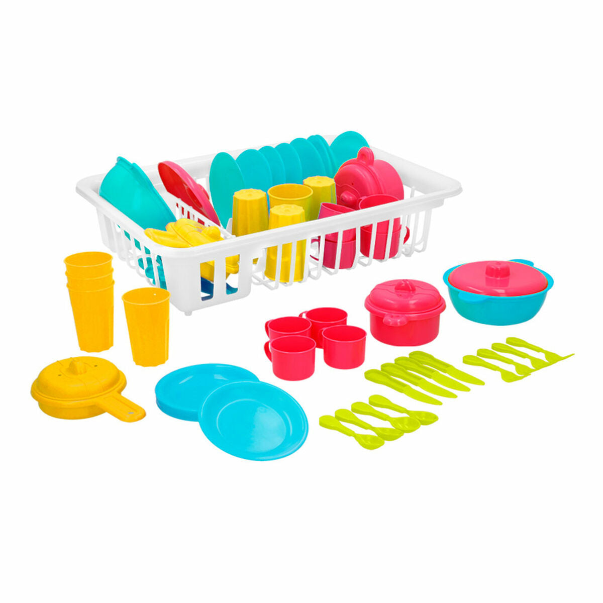 Set de Menaj pentru Copii Colorbaby Jucărie Drenor 35 Piese (15 Unități) - Jucarii si jocuri, Imitații de jocuri