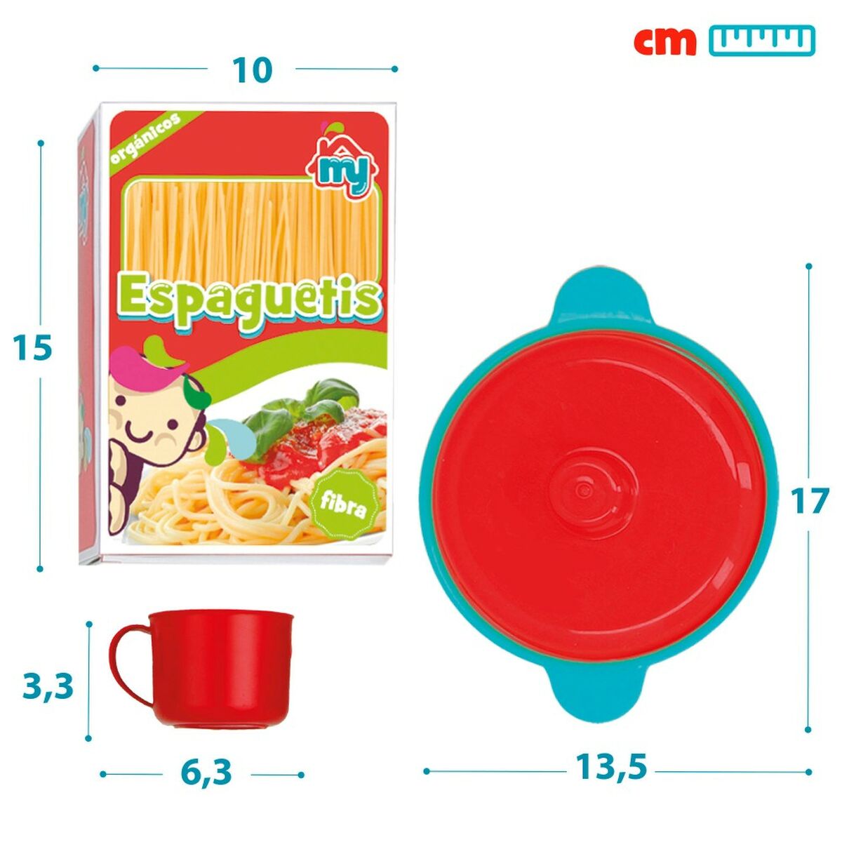 Set de Alimente de Jucărie Colorbaby Menaj și ustensile de bucătărie 31 Piese (6 Unități) - Jucarii si jocuri, Imitații de jocuri