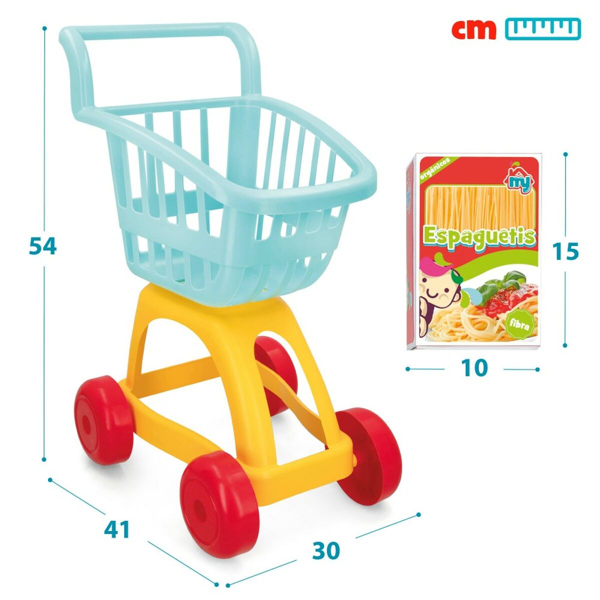 Cărucior de cumpărături Colorbaby My Home 4 Unități 30 x 54 x 41 cm - Jucarii si jocuri, Imitații de jocuri