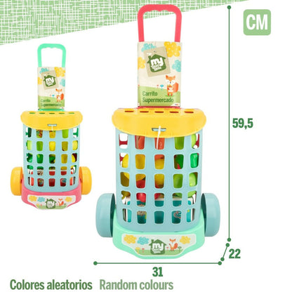 Cărucior de cumpărături Colorbaby My Home Jucărie 12 Piese 15 x 10 x 6 cm 8 Unități - Jucarii si jocuri, Imitații de jocuri