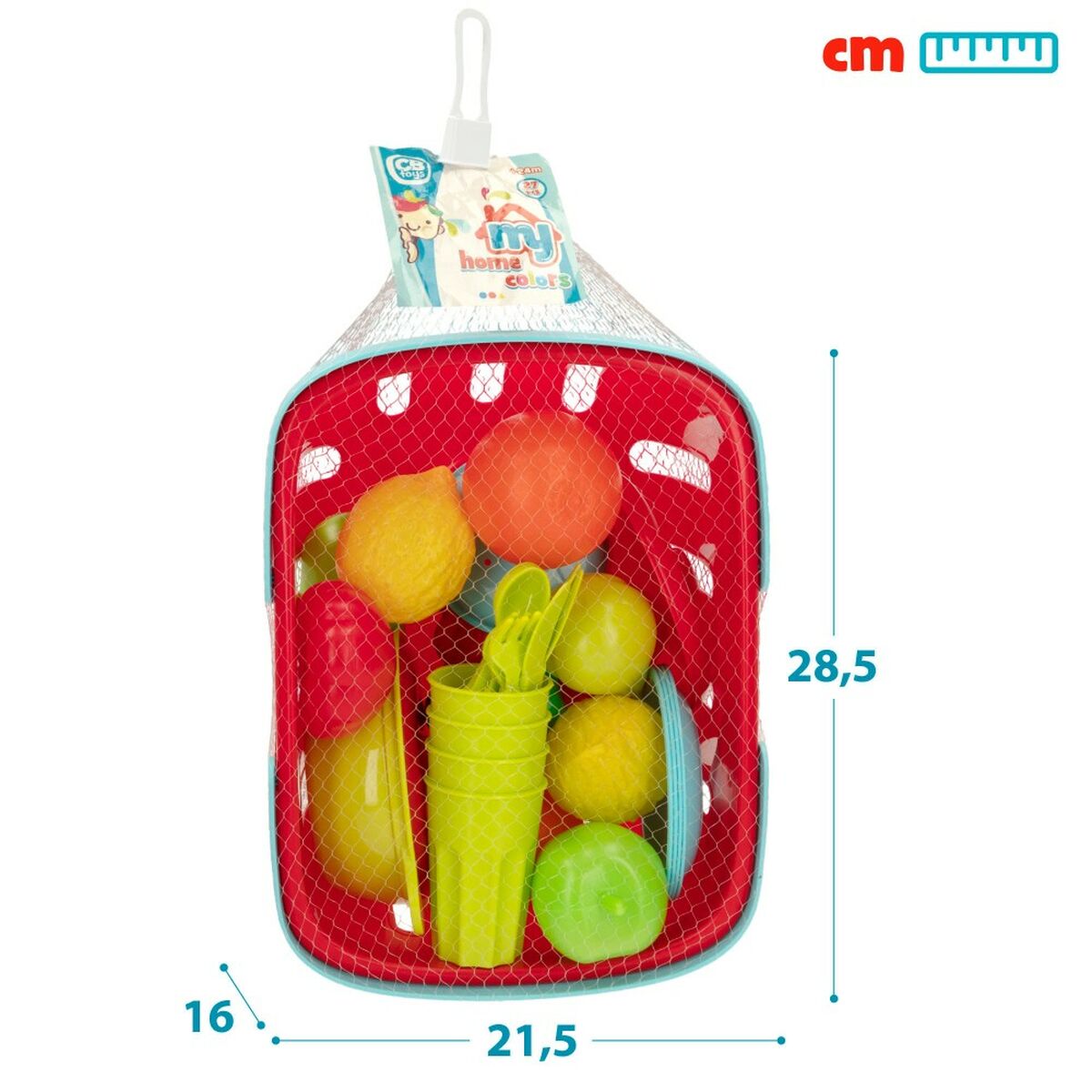 Set de Alimente de Jucărie Colorbaby Menaj și ustensile de bucătărie 36 Piese (12 Unități) - Jucarii si jocuri, Imitații de jocuri