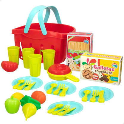 Set de Alimente de Jucărie Colorbaby Menaj și ustensile de bucătărie 33 Piese (12 Unități) - Jucarii si jocuri, Imitații de jocuri