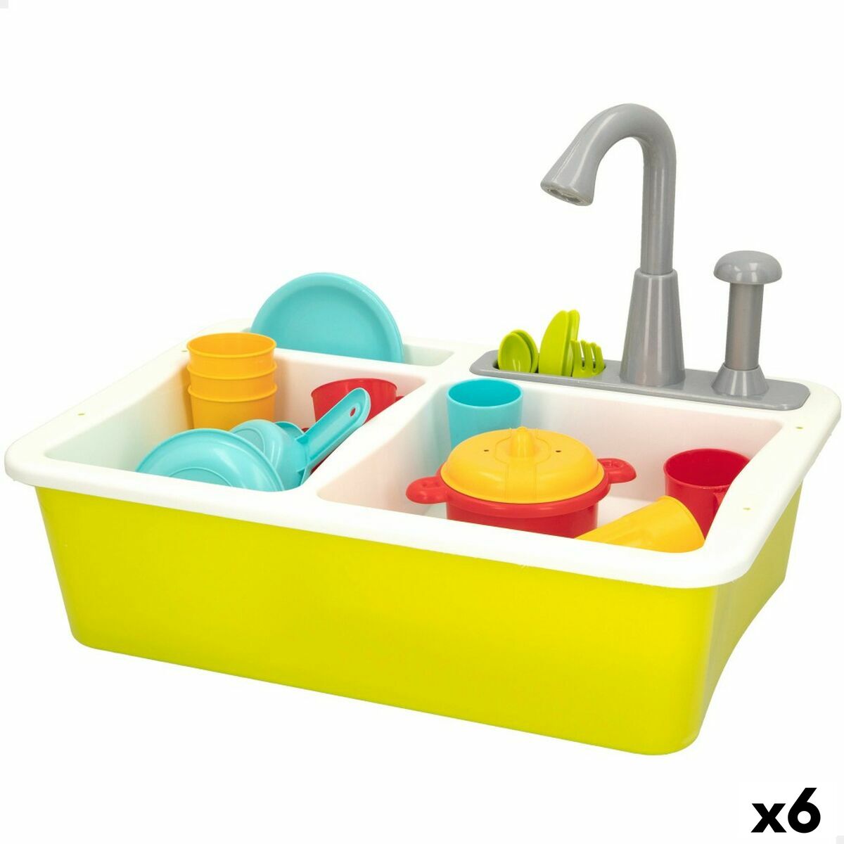 Bucătărie de Jucărie Colorbaby 22 Piese 42 x 29 x 28 cm Accesorii Chiuvetă - Jucarii si jocuri, Imitații de jocuri