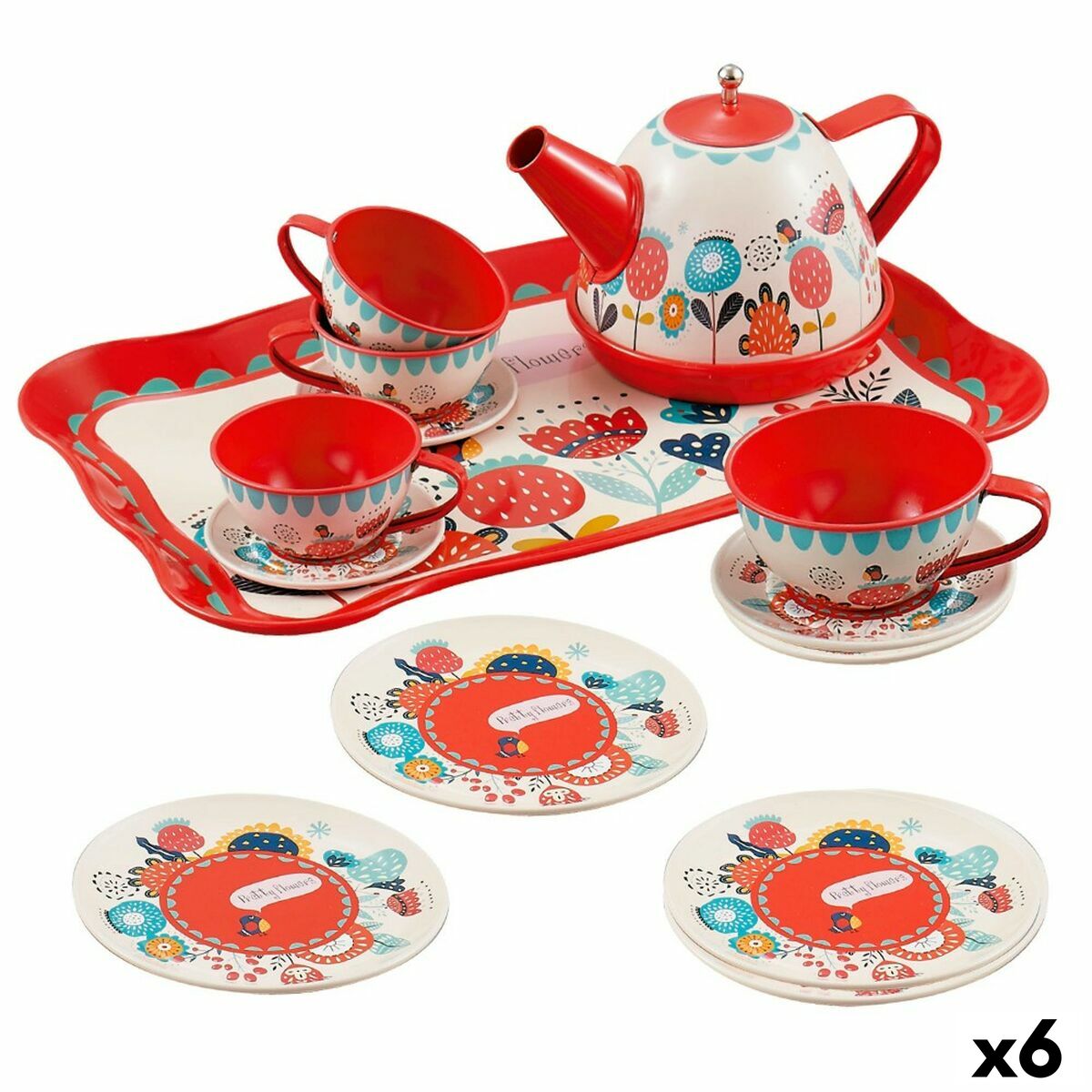 Čajový set Colorbaby My Home Jucărie 15 Piese (6 Unități) - Jucarii si jocuri, Imitații de jocuri