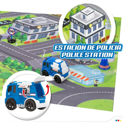 Saltea de joacă Speed & Go Accesorii Vehicule Drum Pânză Plastic (6 Unități) - Bebelus, Activitate și divertisment