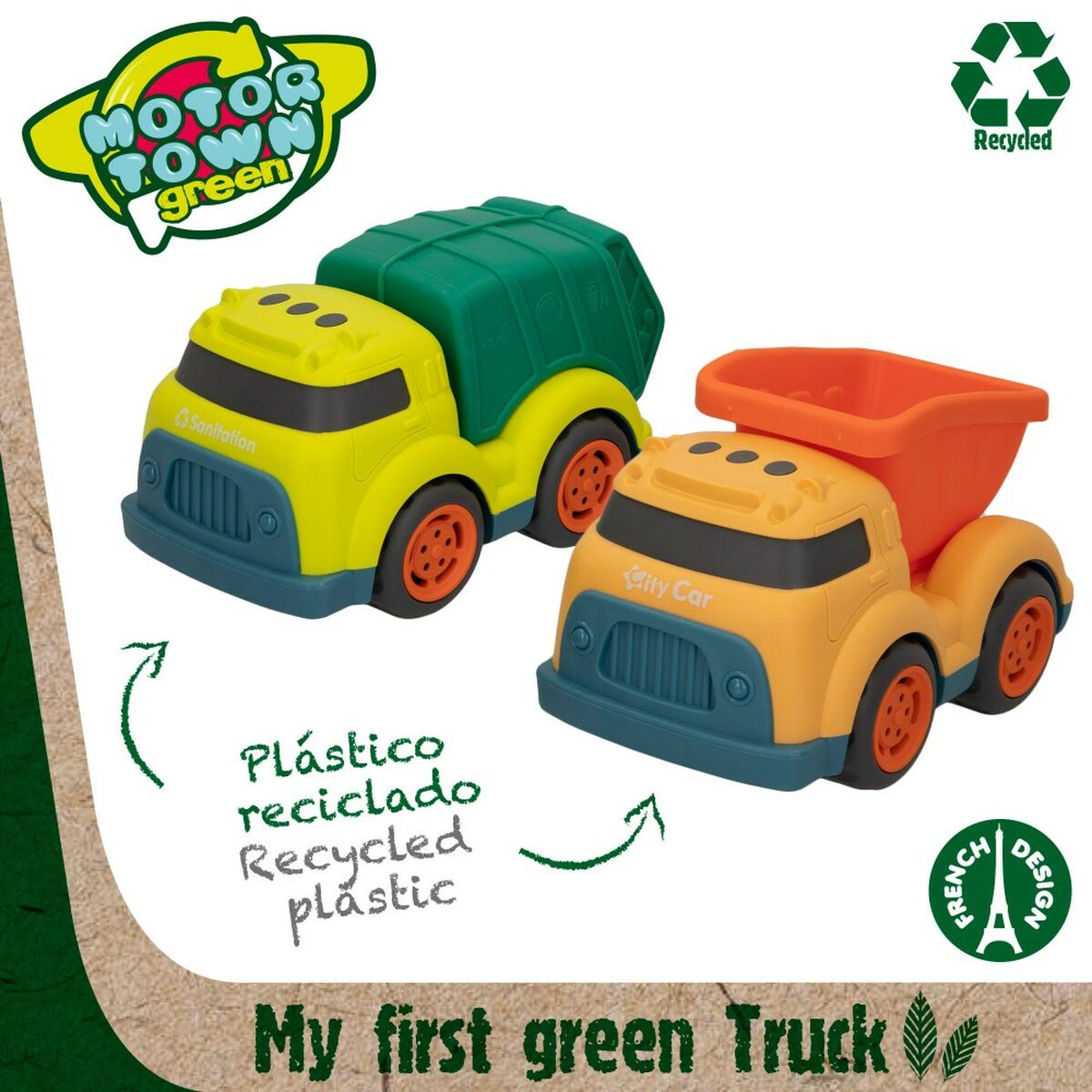 Set Vehicule de Lucrări Publice Motor Town 17,5 x 11 x 11 cm (4 Unități) - Jucarii si jocuri, Vehicule