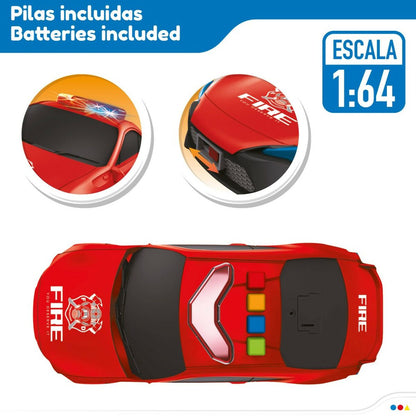 Set de Jucării cu Vehicule Speed & Go 30 x 9,5 x 13 cm Pompier Lumină Sunet 4 Unități - Jucarii si jocuri, Vehicule