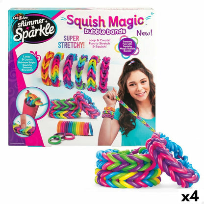 Kit de Creare Brățări Cra-Z-Art Plastic 3,4 x 0,3 x 2,7 cm 4 x 8 x 3,5 cm (4 Unități) - Jucarii si jocuri, Activități creative