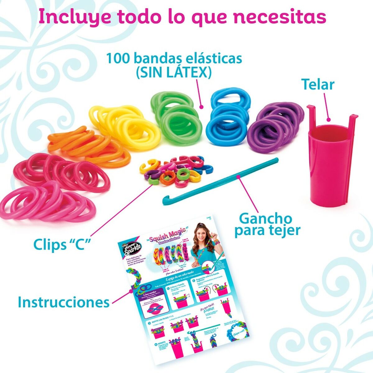 Kit de Creare Brățări Cra-Z-Art Plastic 3,4 x 0,3 x 2,7 cm 4 x 8 x 3,5 cm (4 Unități) - Jucarii si jocuri, Activități creative
