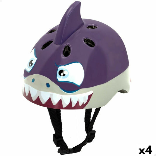 Cască pentru Copii K3yriders Shark 52-55 cm (4 Unități) - Sport și în aer liber, Ciclism