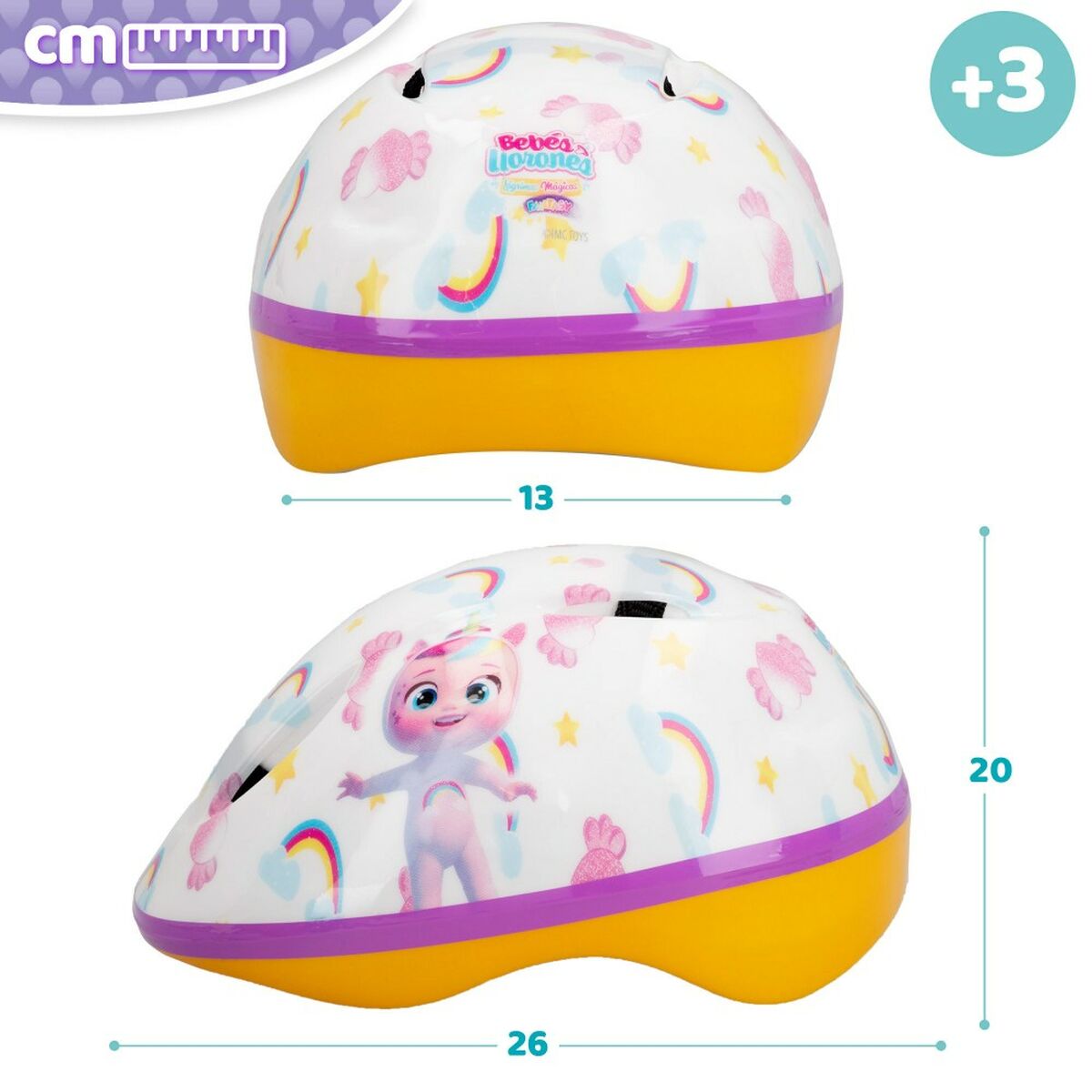 Cască pentru Copii Cry Babies DREAMY (4 Unități) (52-55 cm) - Sport și în aer liber, Ciclism