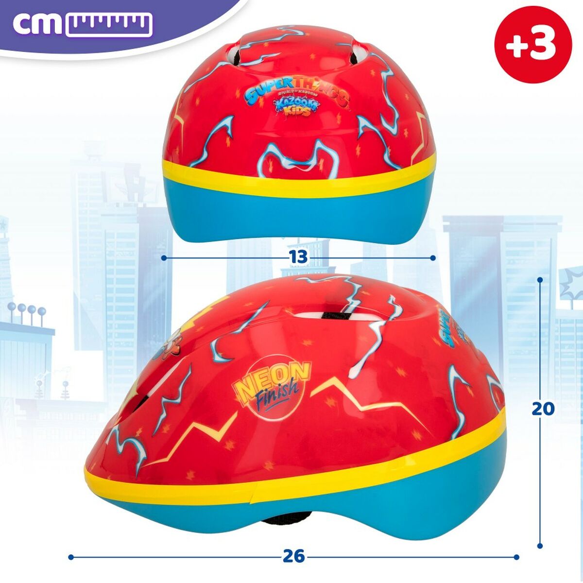 Cască pentru Copii SuperThings (4 Unități) (52-55 cm) - Sport și în aer liber, Ciclism