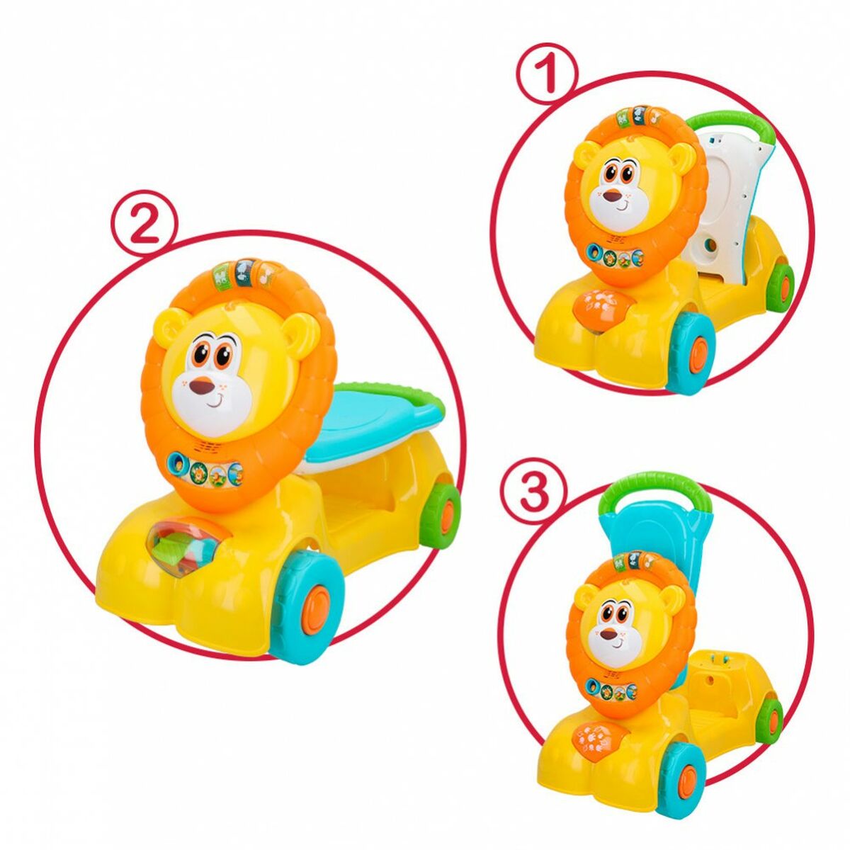 Mașină-Premergător Winfun Leu Lumină Sunet 57 x 42 x 26 cm (2 Unități) - Jucarii si jocuri, În aer liber și sport