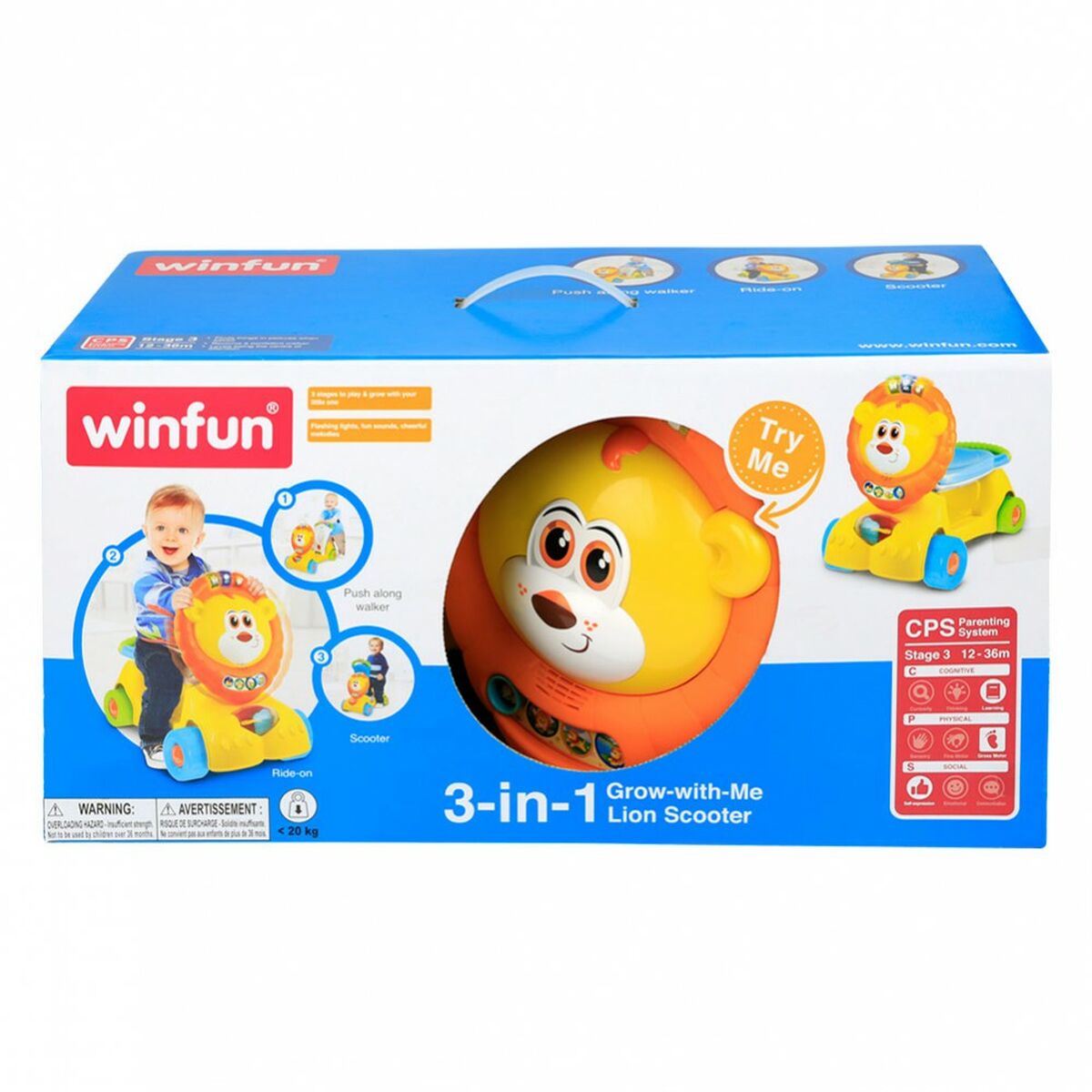 Mașină-Premergător Winfun Leu Lumină Sunet 57 x 42 x 26 cm (2 Unități) - Jucarii si jocuri, În aer liber și sport