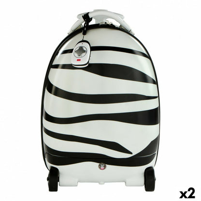Rucsac Trolley Rastar Infantil Control radio Zebră 2,4 GHz 34 x 48 x 27,5 cm (2 Unități) - Birou și papetărie, Material școlar și educațional