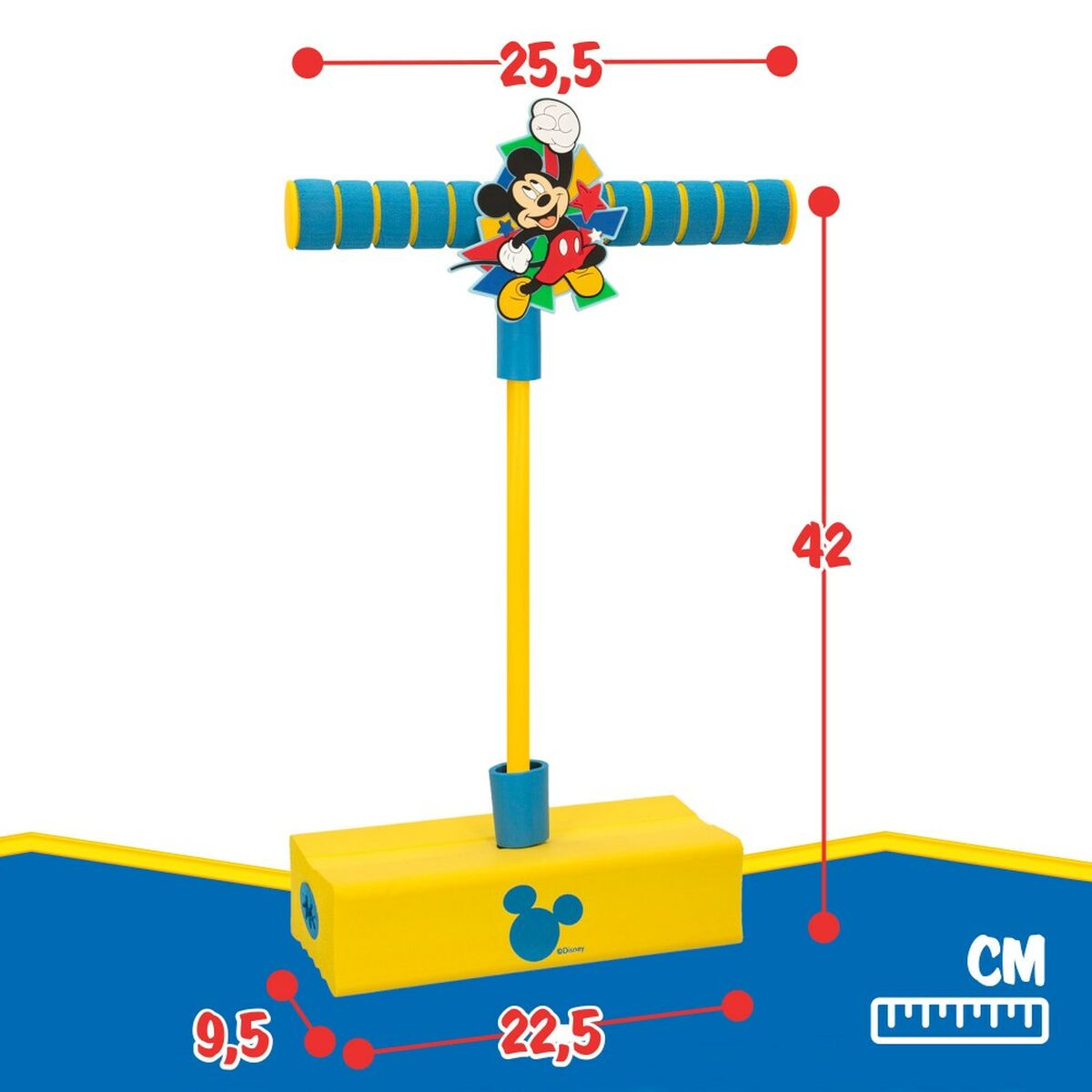 Pogobouncer Mickey Mouse 3D Galben Infantil (4 Unități) - Sport și în aer liber, Sporturi recreative