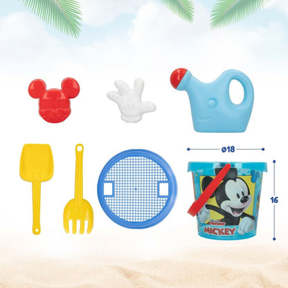 Set de jucării de plajă Mickey Mouse Ø 18 cm polipropilenă (12 Unități) - Jucarii si jocuri, În aer liber și sport