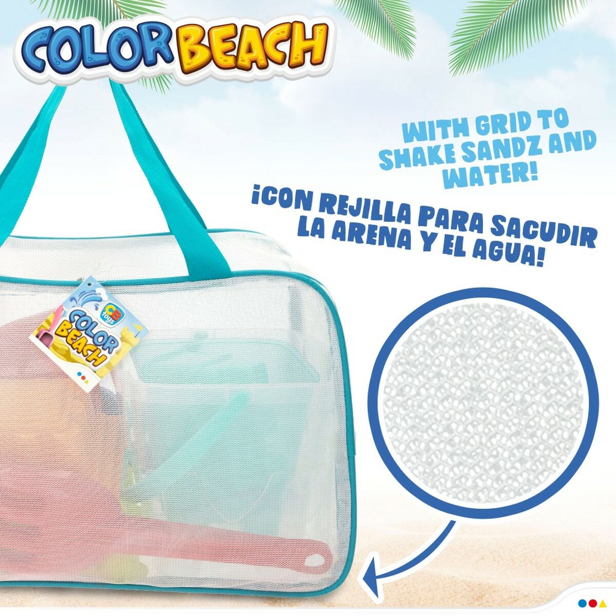 Set de jucării de plajă Colorbaby polipropilenă (12 Unități) - Jucarii si jocuri, În aer liber și sport