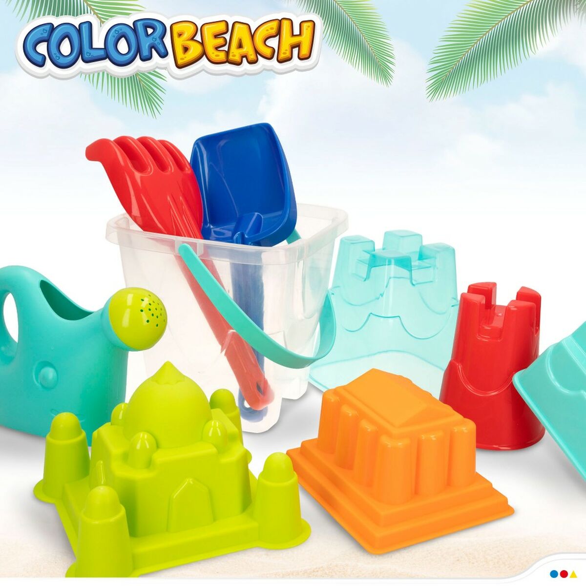 Set de jucării de plajă Colorbaby polipropilenă (12 Unități) - Jucarii si jocuri, În aer liber și sport