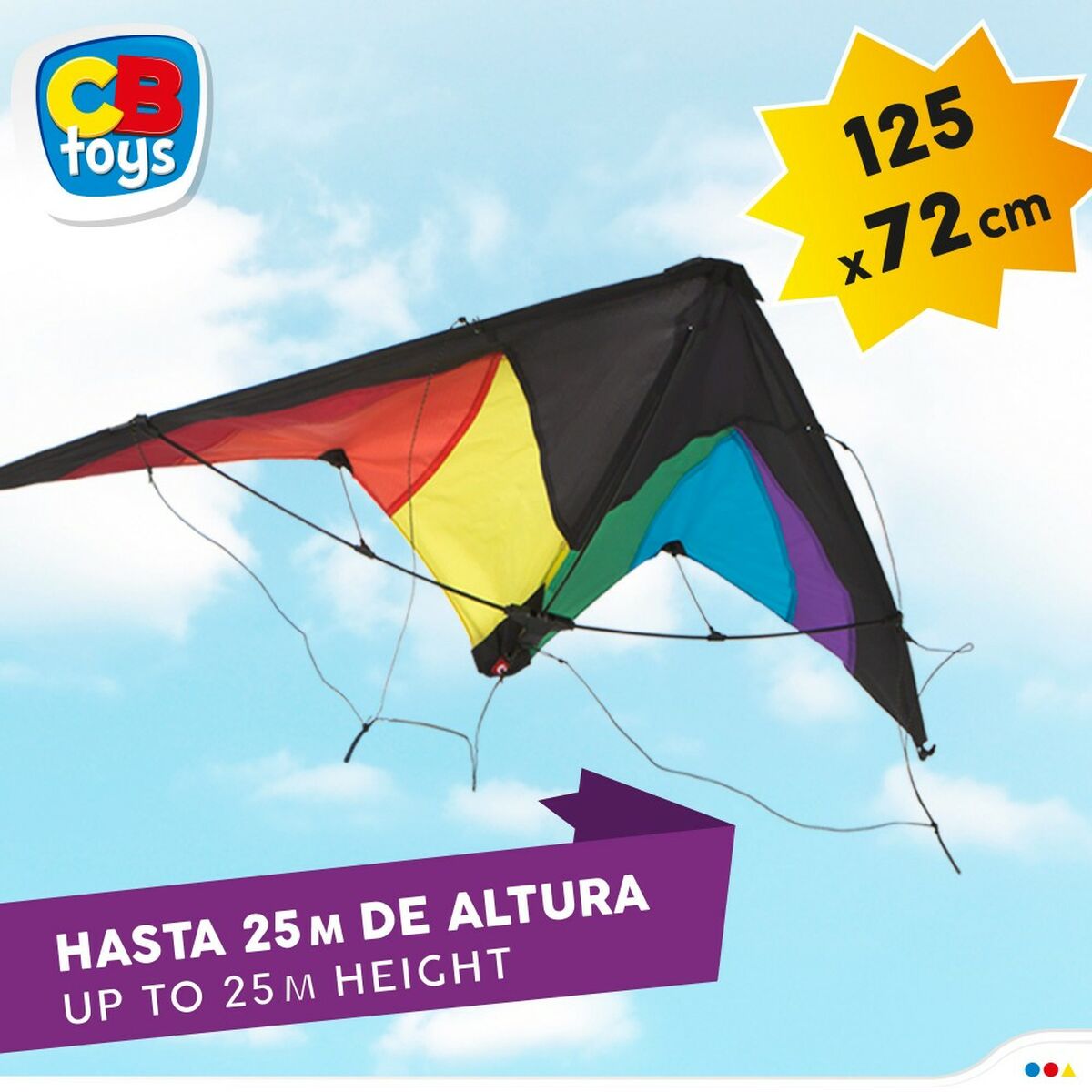 Zmeu Eolo Pop-Up Magic 125 x 72 cm Curcubeu 12 Unități - Sport și în aer liber, Sporturi recreative