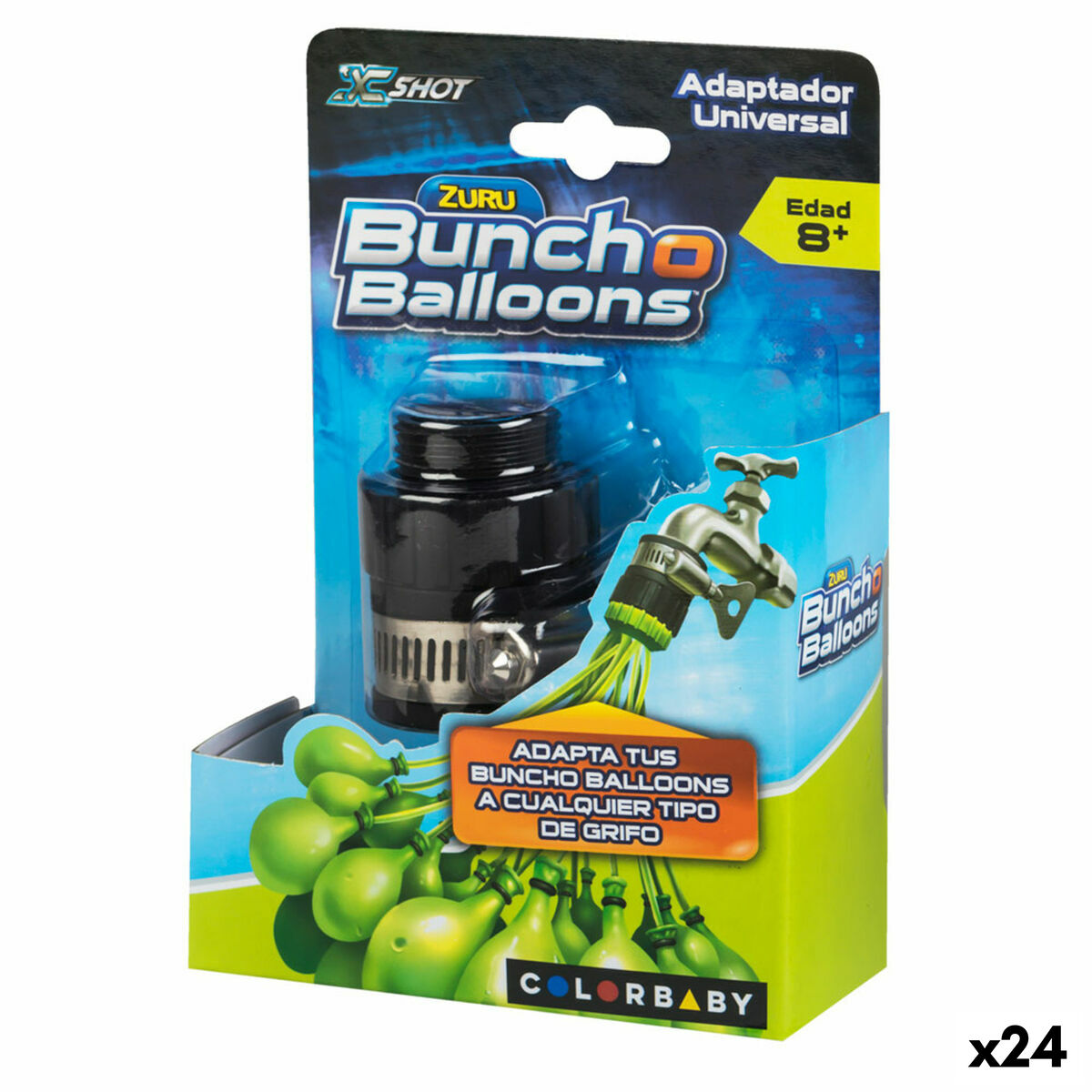 Universal adapter Zuru Bunch-O-Balloons Baloane cu Apă 24 Unități - Jucarii si jocuri, În aer liber și sport