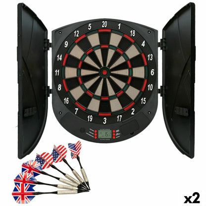 Darts electronic Aktive 45 x 50 x 4,5 cm (2 Unități) - Sport și în aer liber, Darts și ținte