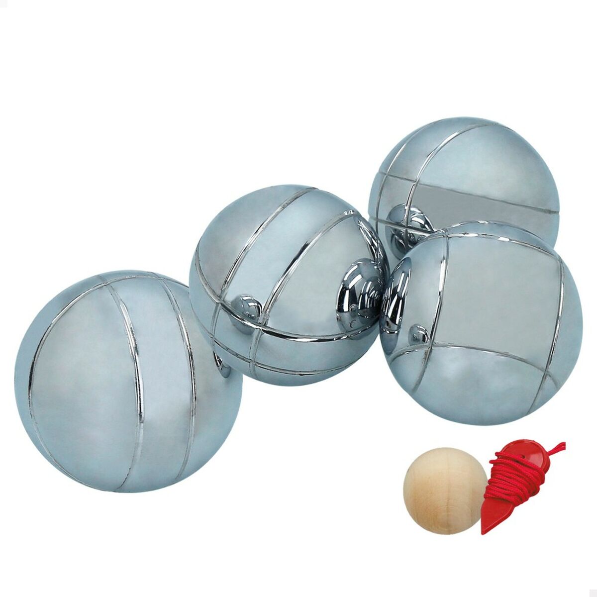 Set cu bile joc Petanque Aktive Metal (6 Unități) - Sport și în aer liber, Sporturi recreative