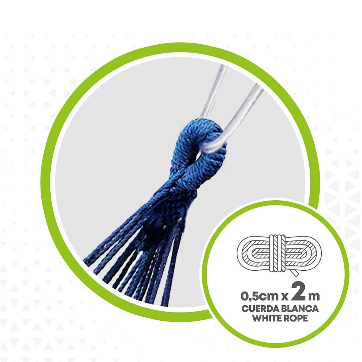 Hamac Aktive Albastru 200 x 0,4 x 100 cm (6 Unități) - Curte, Mobilier de grădină și accesorii