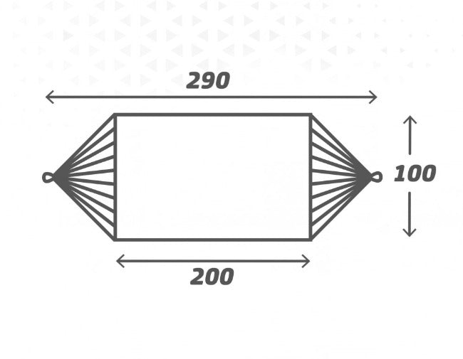 Hamac Aktive Portocaliu 200 x 0,4 x 100 cm (6 Unități) - Curte, Mobilier de grădină și accesorii