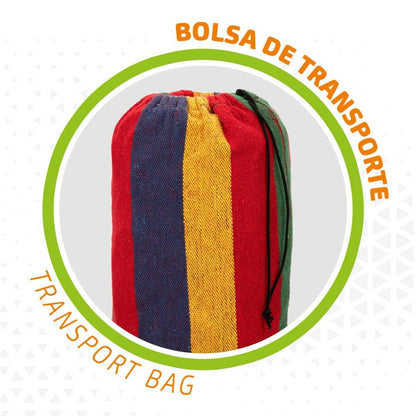 Hamac Aktive Portocaliu 200 x 0,4 x 100 cm (6 Unități) - Curte, Mobilier de grădină și accesorii