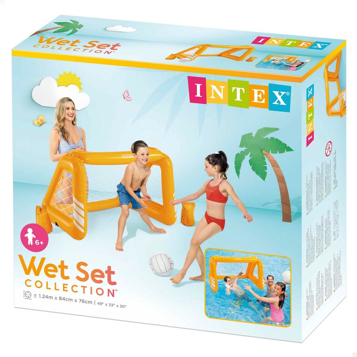 Poartă Gonflabilă Intex Portocaliu - Jucarii si jocuri, În aer liber și sport