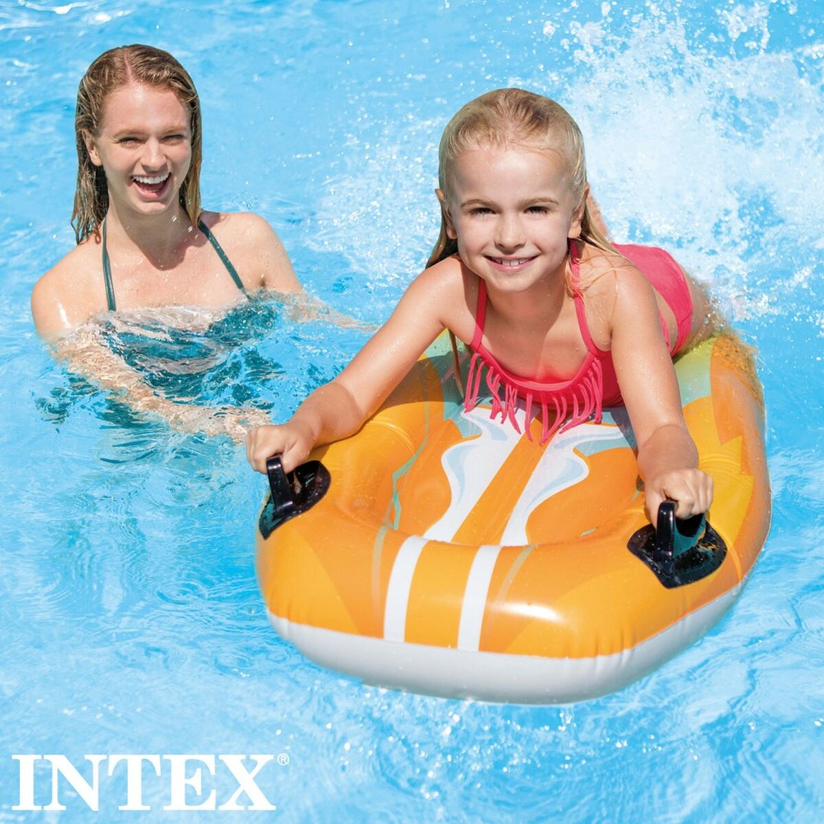 Figurină Gonflabilă pentru Piscină Intex Joy Rider 62 x 112 cm Masă de surf (12 Unități) - Jucarii si jocuri, În aer liber și sport