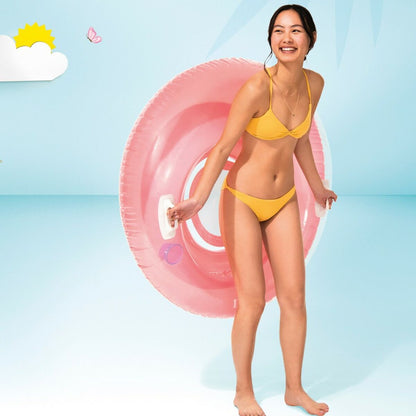 Scaun gonflabil pentru piscină Intex Rotund Ø 119 cm 119 x 119 cm (6 Unități) - Jucarii si jocuri, În aer liber și sport