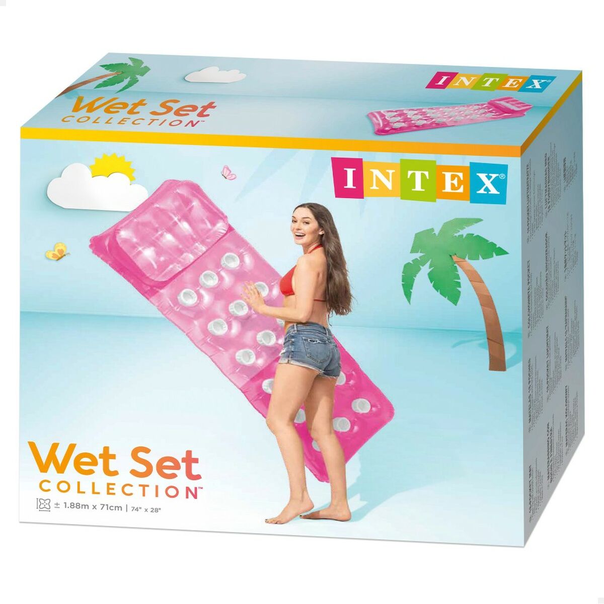 Saltea gonflabilă Intex 18 Ochelari 188 x 30 x 71 cm - Jucarii si jocuri, În aer liber și sport