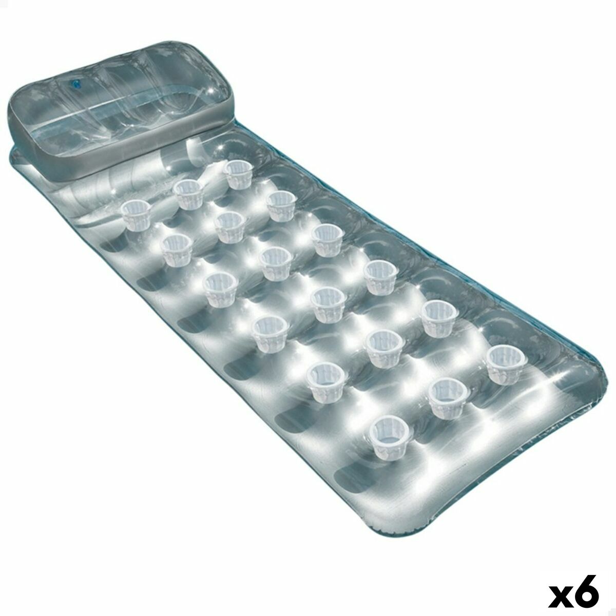Saltea gonflabilă Intex 18 Ochelari Argintiu 188 x 30 x 71 cm (6 Unități) - Jucarii si jocuri, În aer liber și sport