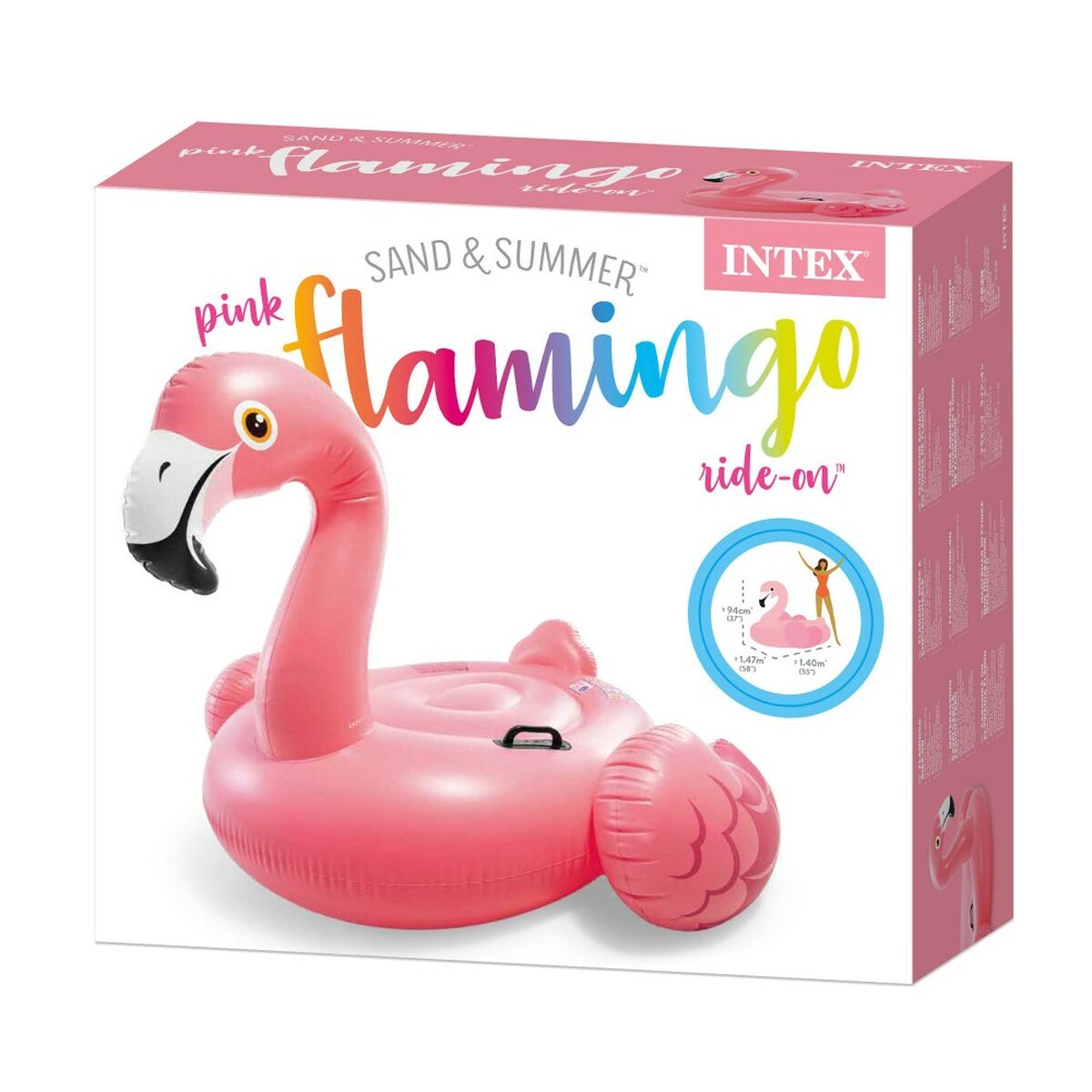 Flamingo Gonflabilă Intex Roz 14,7 x 9,4 x 14 cm (4 Unități) - Jucarii si jocuri, În aer liber și sport