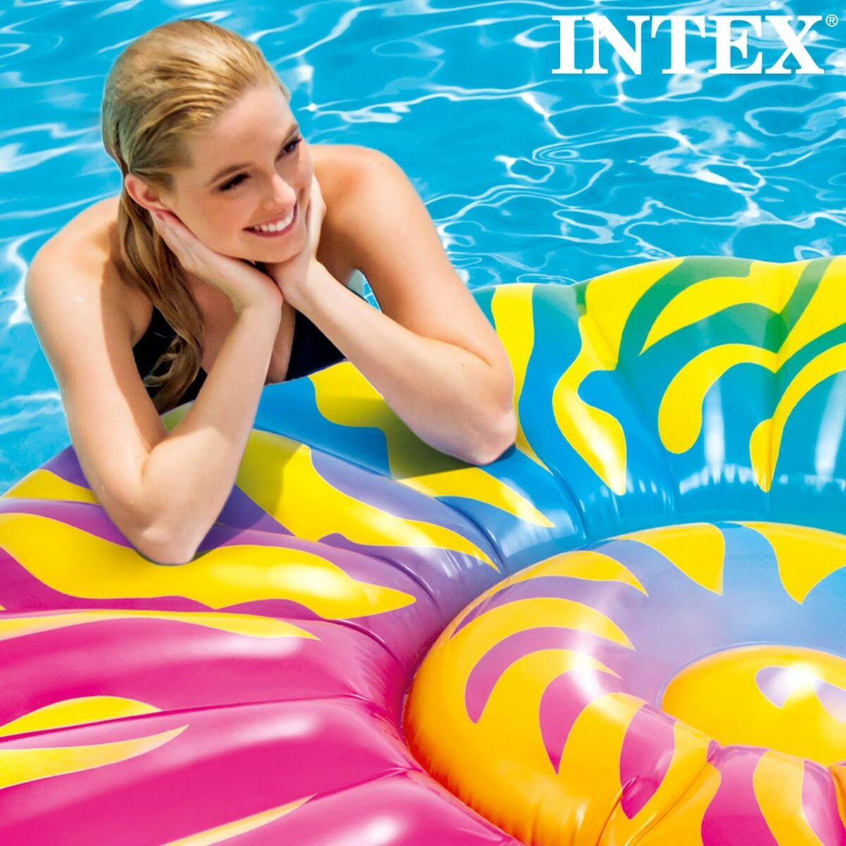 Saltea gonflabilă Intex Scoică 15,7 x 25 x 12,7 cm (4 Unități) - Jucarii si jocuri, În aer liber și sport